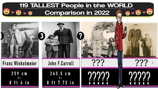 119 TALLEST People in the WORLD Comparison in 2022 | Tallest Men in the World Ever 🚶😍