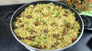 HOW TO MAKE MINCED BEEF FRIED RICE 🍚/STRICTLY DISHES BY B