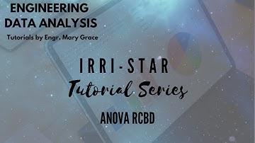 IRRI STAR Tutorials- ANOVA RCBD