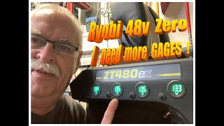 Ryobi 48v Lithium Zero Turn Mower - add 12v gages and charging ports