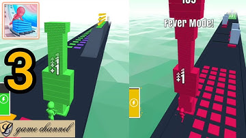 Stack Colors Gameplay Walkthrough part 3 level 16 - 20 || stack colors Tik Tok Mobile Android games