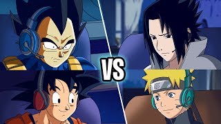 VEGETA VS SASUKE (GOKU, NARUTO, TRUNKS Y GAARA) EN JUMP FORCE (GAMEPLAY)