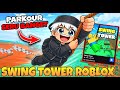 AKHIRNYA AKU MAIN GAME PARKOUR LAGI TAPI HARUS GELANTUNGAN KAYA TARZAN - ROBLOX SWING TOWER