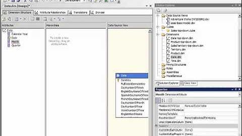 Demo Setting Properties for the Date Dimension