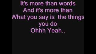 Westlife-More Than Words Lyrics