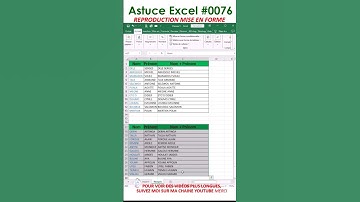 Comment Reproduire automatiquement et de manière rapide une mise en forme d