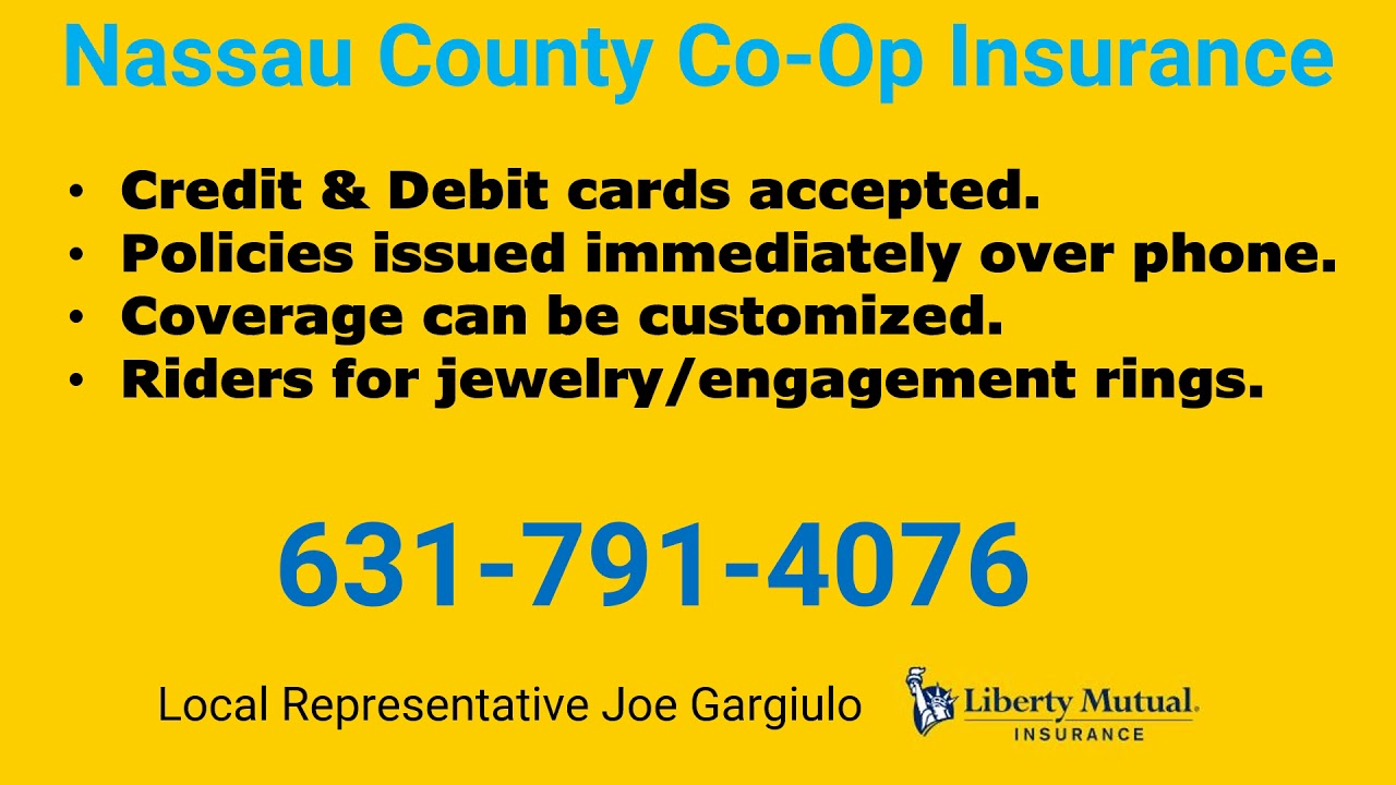 Nassau County Co-Op Insurance 631-791-4076 - YouTube