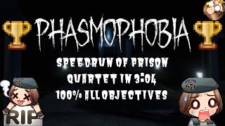 Phasmophobia Speedrun of Prison Quartet 100% in 3:04