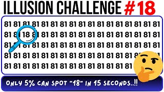 Can You Find The Hidden Number| Optical Test -Illusion Challenge Level 18 by Mindful Mosaic 2.0