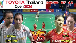 Performa Bagus ! Isyana S Meida/Rinjani K Nastine VS Luo/Wang | Babak 16 Besar Thailand Open 2026