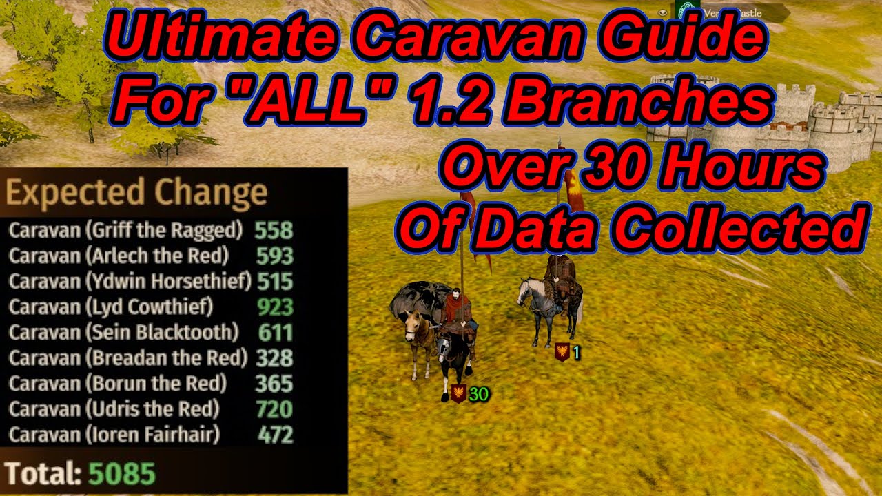 Ultimate Bannerlord Caravan Guide For "All" 1.2 Branches With 30 Hours