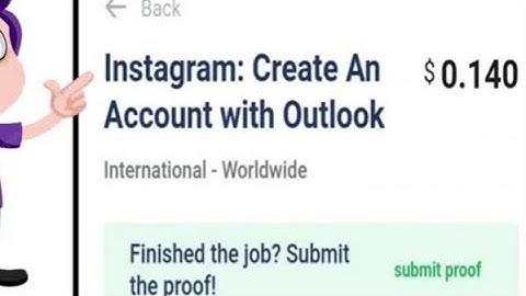 Instagram Outlook Account Sproutgigs task!