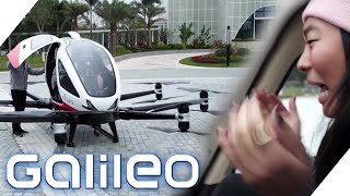 Autonome Taxidrohne: Galileo-Reporterin Anne wagt den Probeflug | Galileo | ProSieben