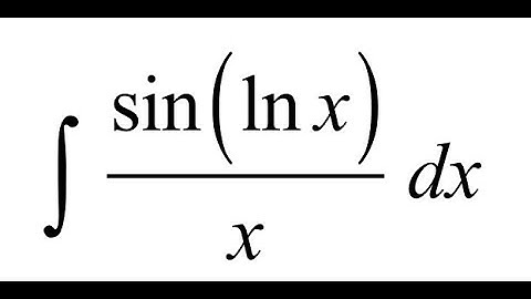 Integral of sin(ln(x))/x by U-Substitution | Calculus Tutorial