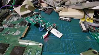 Testing my external floppy adapter for Amiga