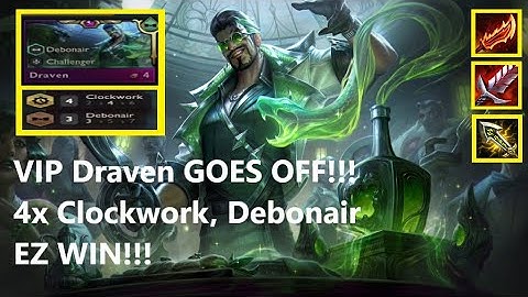 TFT Set 6.5 How to get EZ wins in Hyper Roll with VIP Draven Carry!!! (Hyper Roll 33)