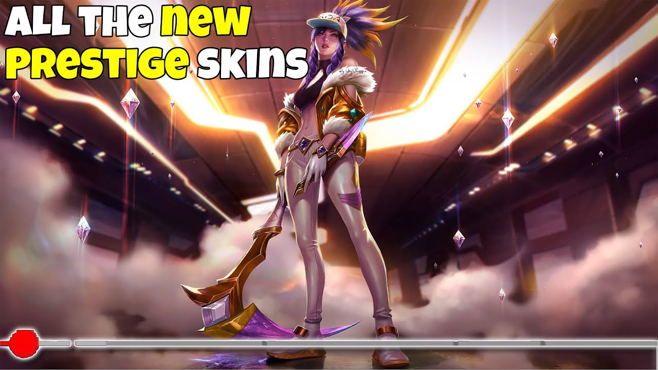 All the New Commemorative Prestige skins League of Legends YouTube