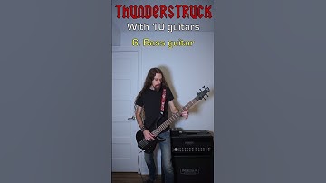 Thumbnail of THUNDERSTRUCK with 10 Guitars #rock #guitar