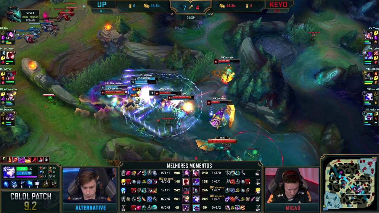 lol esports br assista ao vivo CBLoL 2019 - 1ª Etapa - Melhores Momentos UP x VK - 2º Turno (by Dell Gaming)