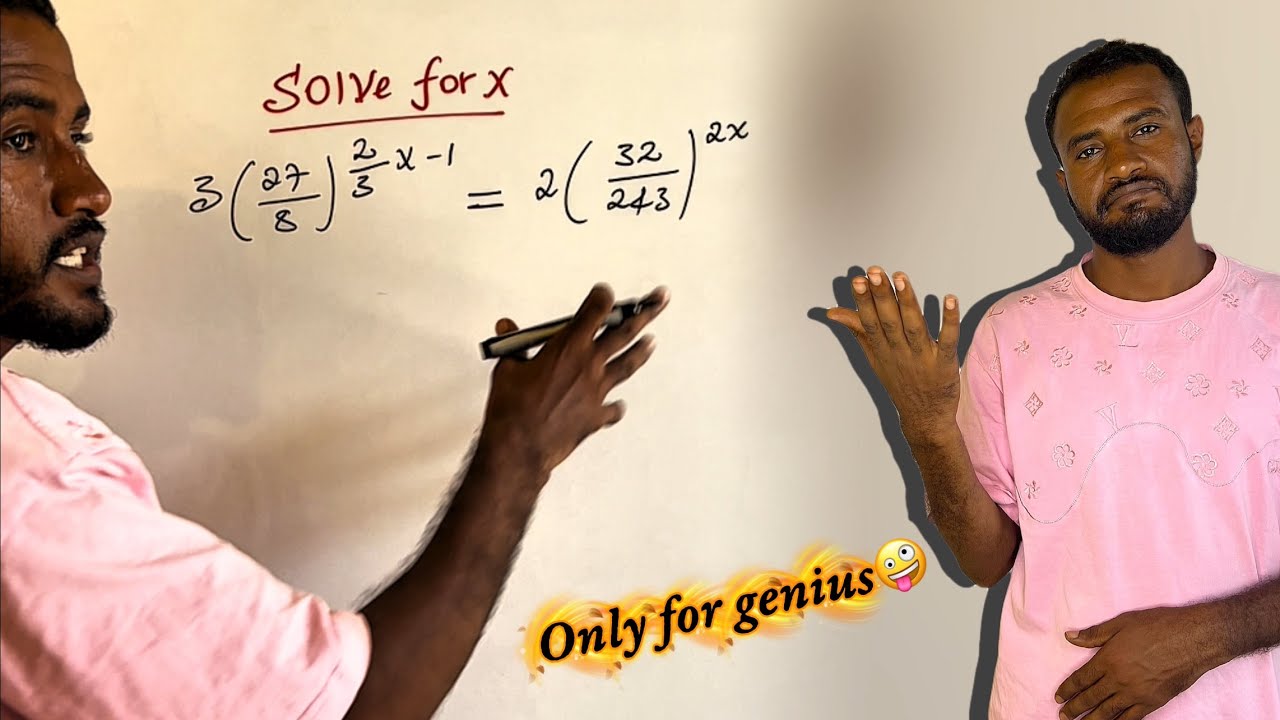 Solving exponential equation - YouTube