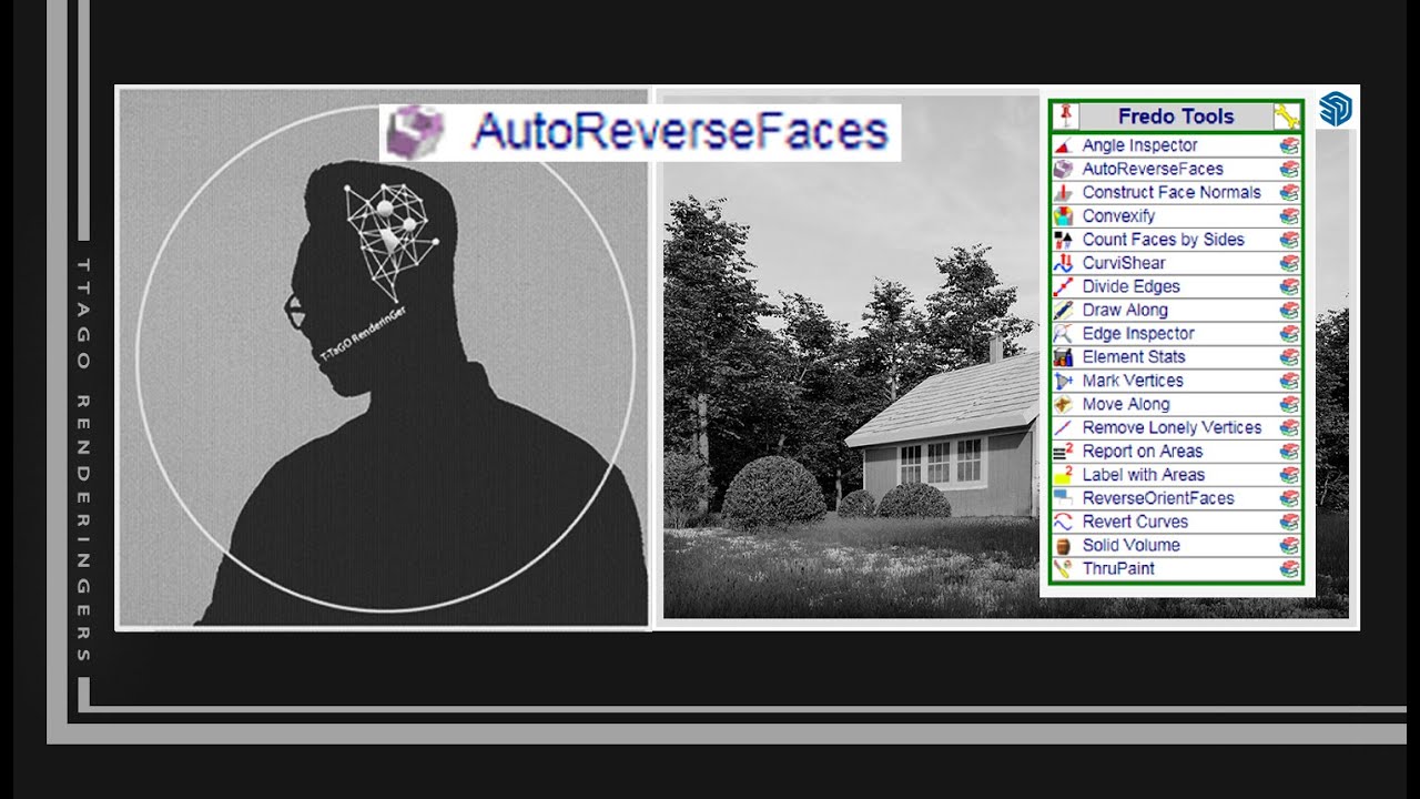 PLUGIN Fredo6 AutoReverseFaces SketchUp NgoTuan TTAGO YouTube plugin fredo6 autoreversefaces sketchup ngotuan ttago youtube