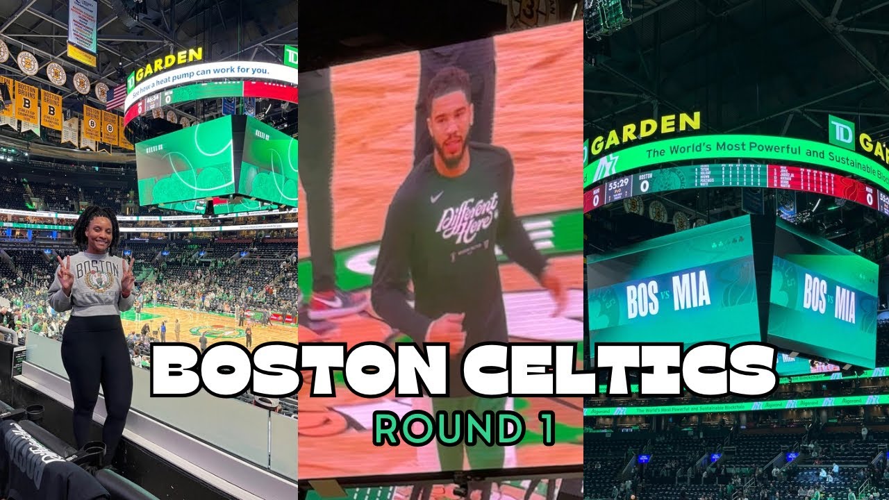 I got CLUB SEATS at the Celtics/Heat First Round Playoff Game! | Fun day at TD Garden | Hub Hall