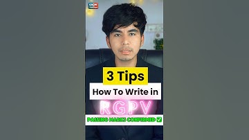 How to get passing marks in RGPV Exam | @Growwithfarooque  | #rgpv1stsem #rgpvexam #shorts