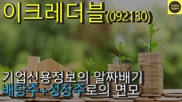 [재무제표 파헤치기] 이크레더블(092130), (2/2편), 기업분석, 기업신용평가, 높은 ROE, 배당주와 성장주의 면모를 동시에 가진 주식