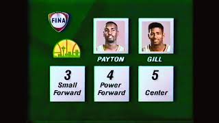 "Shawn Kemp's Epic Showdown! Explosive Dunks & Nail-Biting Finish in Sonics vs. Mavs Classic 1.12.94