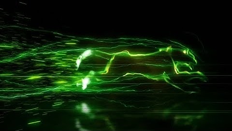 Green Running Panther Logo Intro || Download Logo Panther