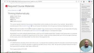 MATH1332 Syllabus Video SP26 F2F
