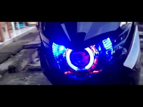 My Yamaha Mio  Soul  GT with double angle eyes HID Xenon 
