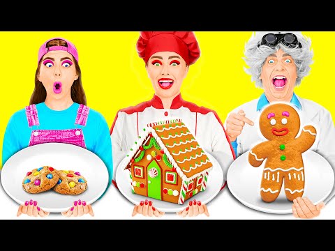 Me vs Grandpa Cooking Challenge | Kitchen Hacks and Tricks by BaRaDa Challenge