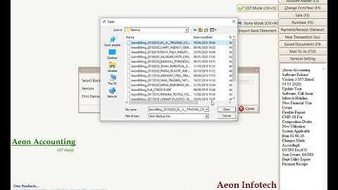 How To Create Backup  And Backup Restore With Upload Google Drive In AEON INFOTECH All Software