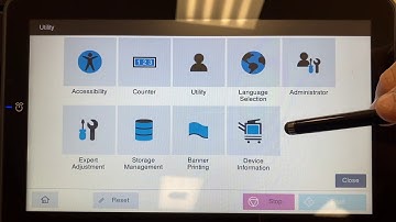 Konica Minolta how to Find the IP Address of the printer