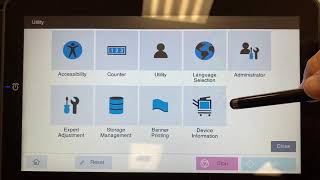 Konica Minolta how to Find the IP Address of the printer