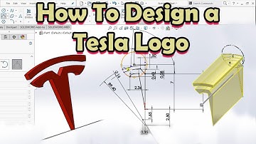 How to Design a Tesla Logo in SolidWorks | For Beginner Students | New Technology Tutorial.