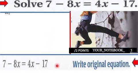 2 5 L V Solve Equations with Variables on Both Sides Pt 1