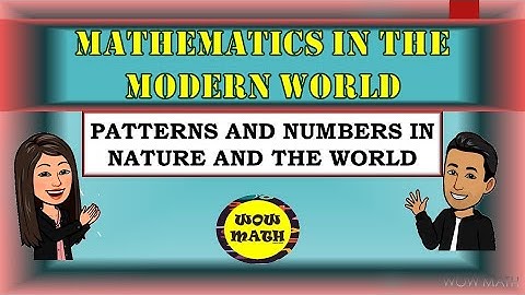 PART 3: PATTERNS AND NUMBERS IN NATURE AND THE WORLD || MATHEMATICS IN THE MODERN WORLD