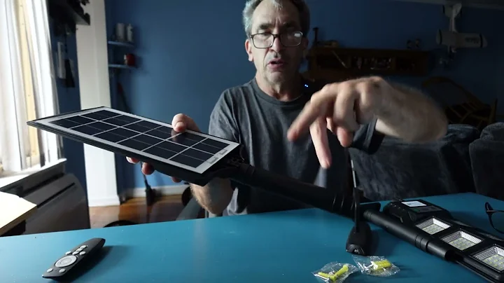 WYWNA Solar Outdoor Lights Motion Sensor: LED Solar Street Lights Outdoor 6000K 15000LM Solar