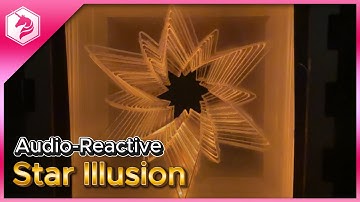 Star Illusion - Sound Reactive Laser Cut DIY Project with Mini Sparkle Motion #adafruit