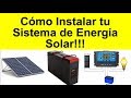 Como conectar el sistema de energía solar