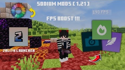 SODIUM MODS [ 1.21 ] | BOOST FPS 100++ | Pojav/Zalith | SURVIVAL