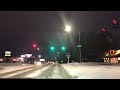 Noche de nevada en Omaha Nebraska