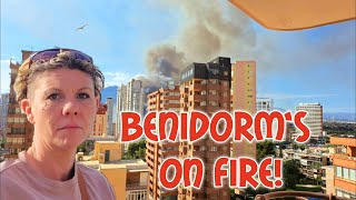Benidorm -Emergency services fight HUGE FIRE