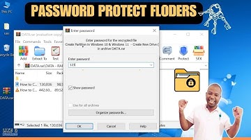 How to password protect files and folders in Windows 10 -  Tutorial