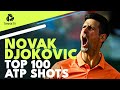 Novak djokovic top 100 atp shots  rallies