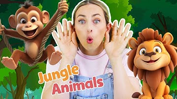 Jungle Animal Song for Kids | Lion and Monkey Song | Kids Songs | Toddler Learning