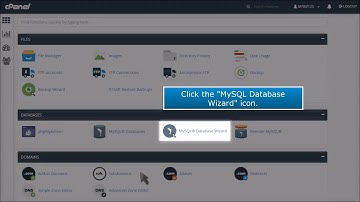 How to create a MySQL database in cPanel