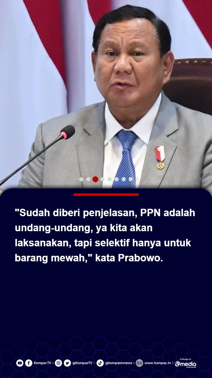 Soal PPN 12 Persen, Prabowo Klaim Tetap Lindungi Masyarakat Kecil #prabowo #ppn